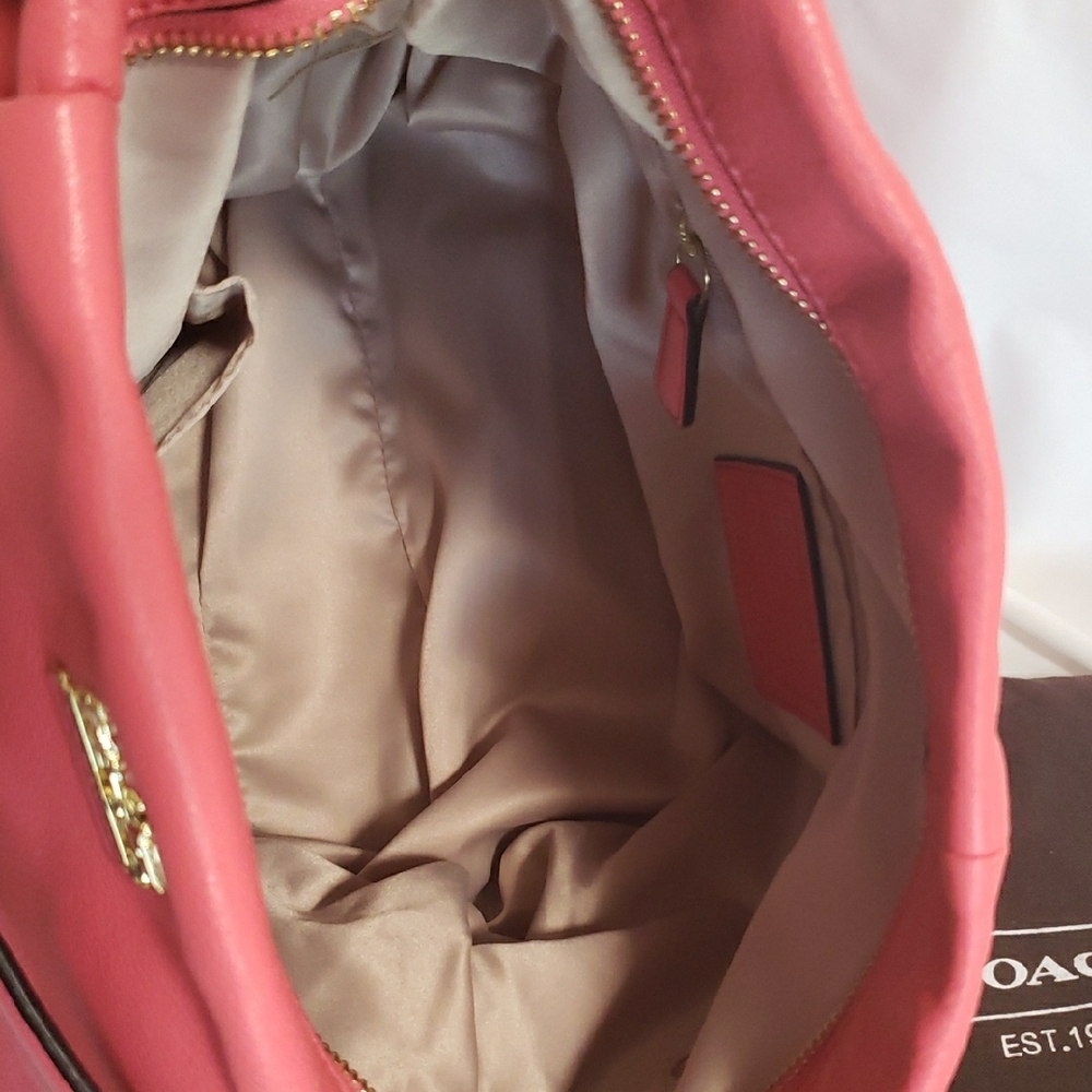 COACH 21224 Madison Isabelle Coral Leather Shoulder Bag - Picture 5 of 11